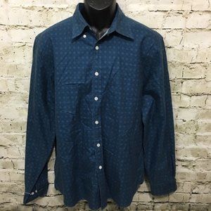 Brooks Brothers Red Fleece Blue Printed Button Up